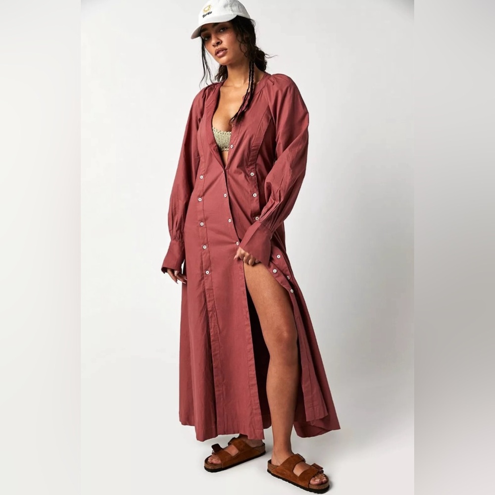 FREE PEOPLE Charlie Maxi Dress in Mauve